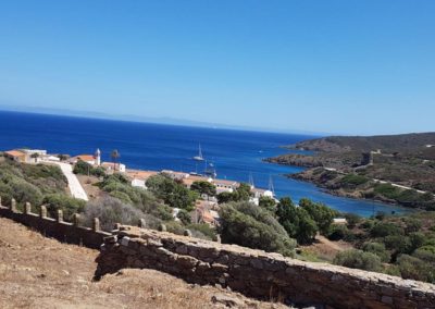 Parco Asinara - tetti case Cala reale - Asinara Sail Experience.